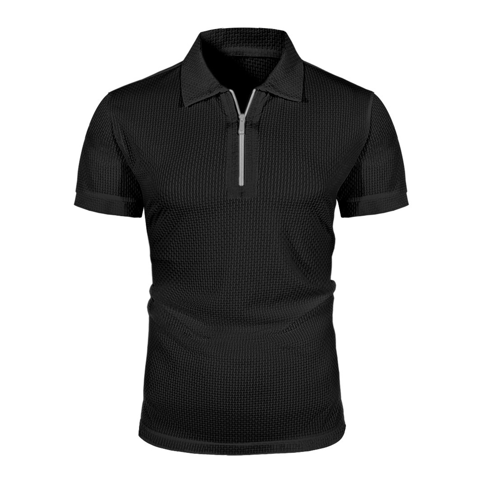 thumbnail image 4 of Camisetas casuales de manga corta para hombre: cuello redondo, mezcla ligera y suave, transpirables para el confort diario en verano., 4 of 7